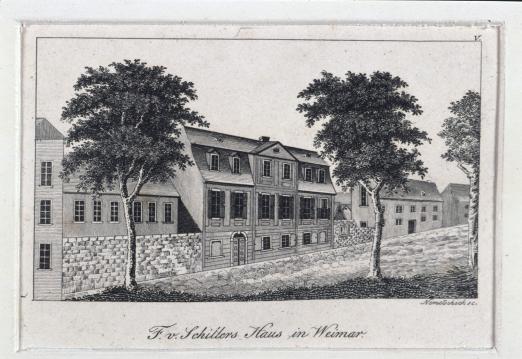 Historische Ansicht von Schillers Wohnhaus