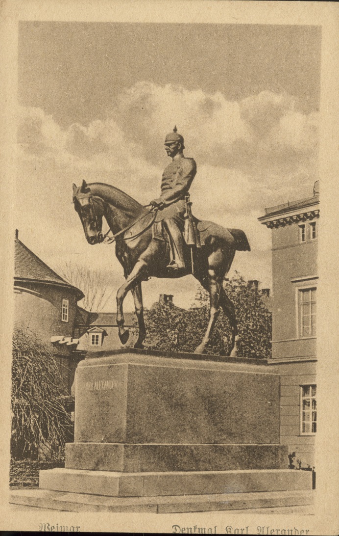 Carl Alexander-Denkmal am heutigen Goetheplatz