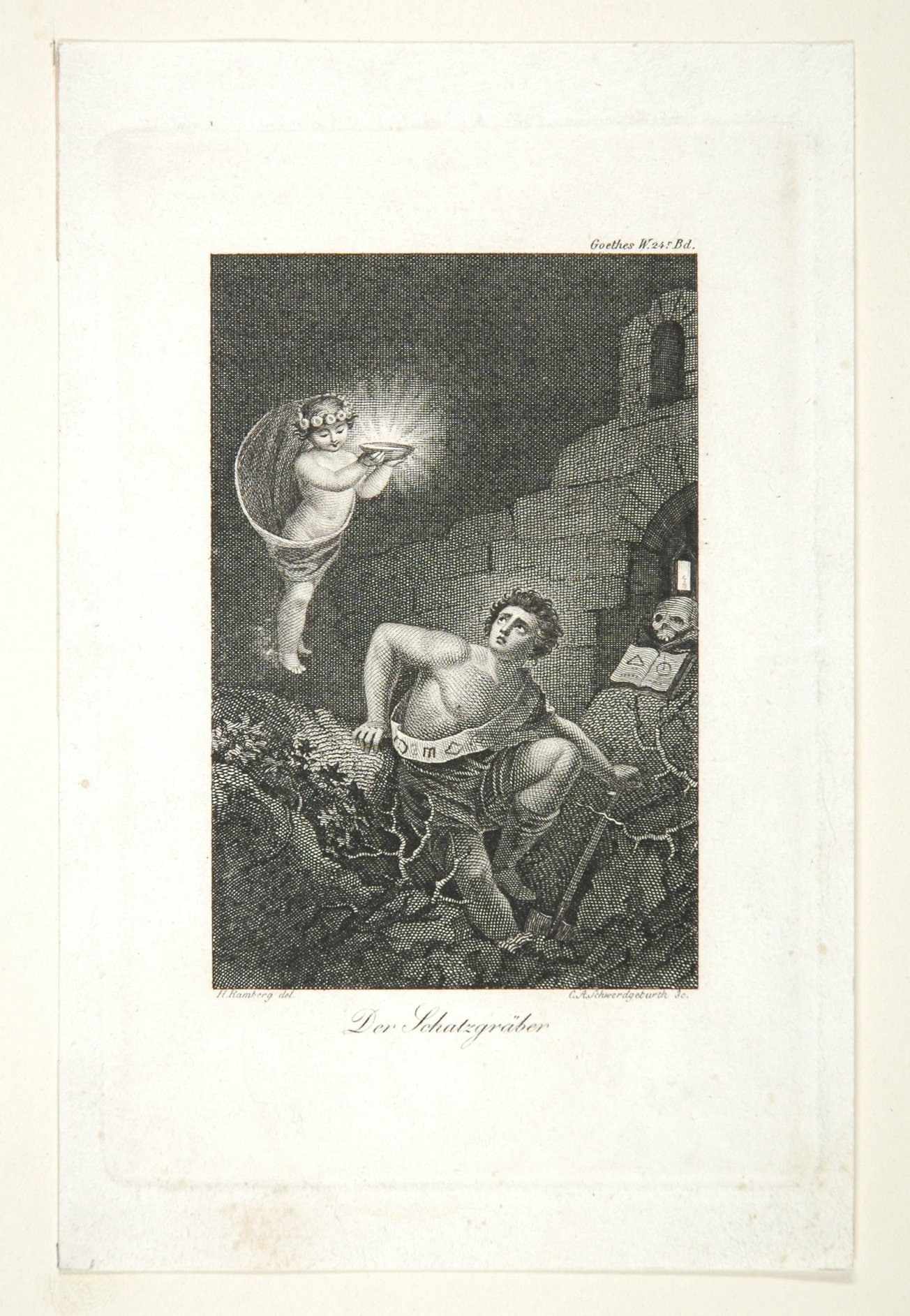 "Schatzgräber" - Bild zur Ballade von Johann Wolfgang von Goethe
