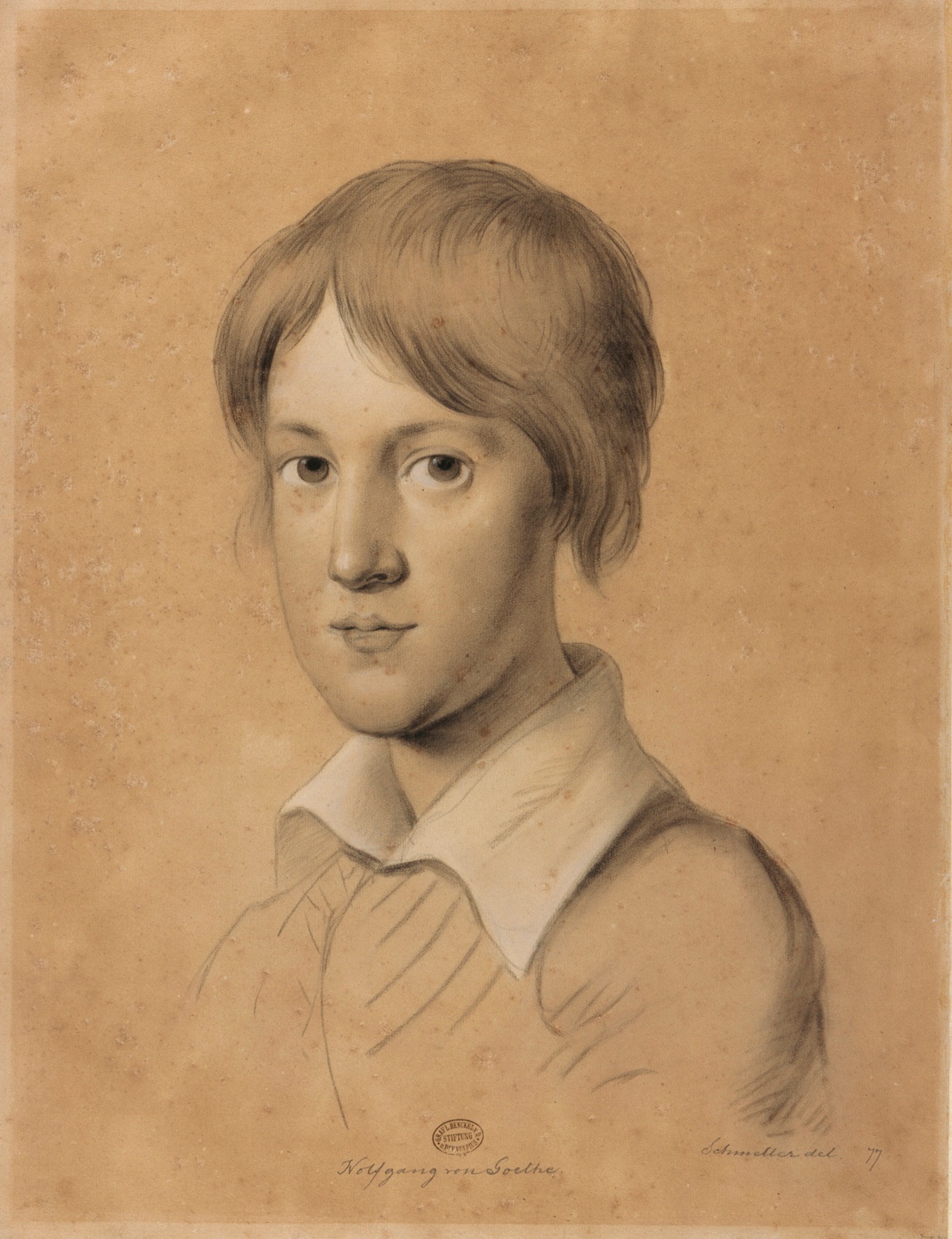 Wolfgang Maximilian von Goethe gemalt von Johann Joseph Schmeller